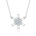 Wedding Ring Supplier 925 Silver Zirconia Necklace for Women CZ Pendant Wholesale Price