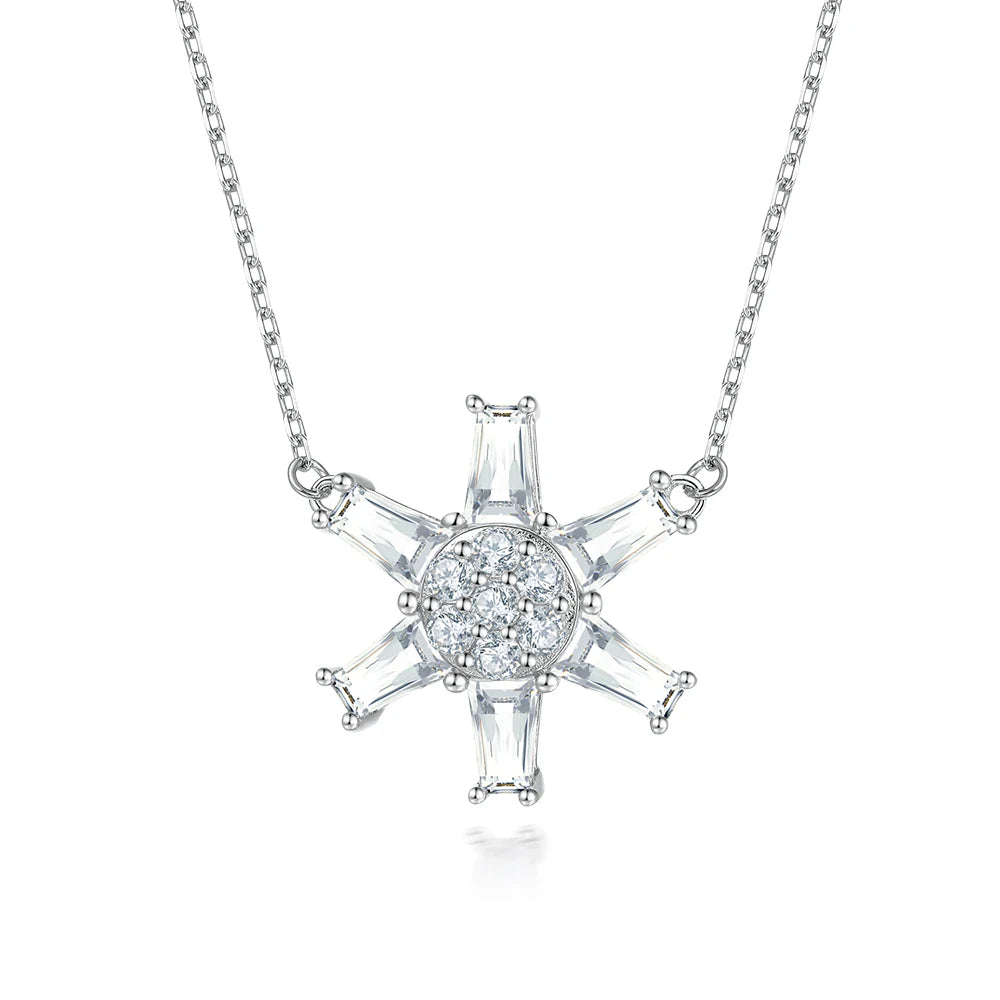 Wedding Ring Supplier 925 Silver Zirconia Necklace for Women CZ Pendant Wholesale Price