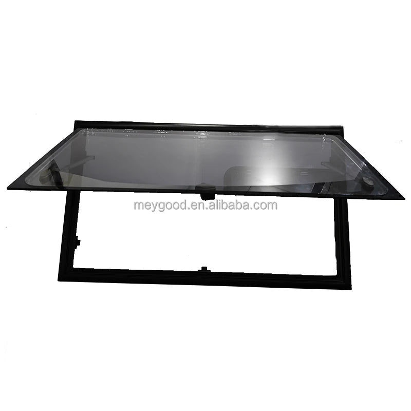 Low Price RV Right Angle Side Window Caravan Double Glazed Flat Window With Aluminum Inner Frame