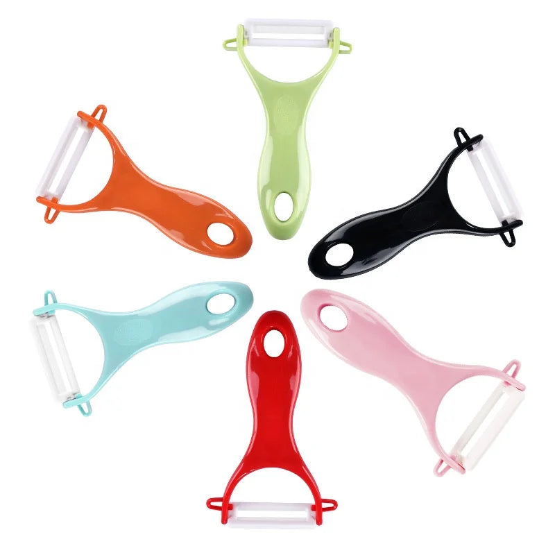 Best Quality Durable Manual Ceramic Kitchen Peeler Zester for Potatoes and Fruits with Customizable Color & Logo
