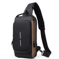 WEIXIER Fashion Hot SellingLarge Capacity Cross-bodyChestshoulder Bagsbackpacks Clutch Wallets With Combination Lock for Men