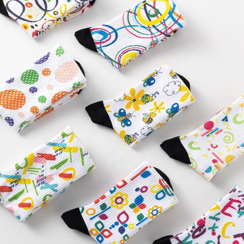 Sublimation Printing Sport Socks Men's Designer Sport Custom Basketball Sock 3d Print Digital Print Sock