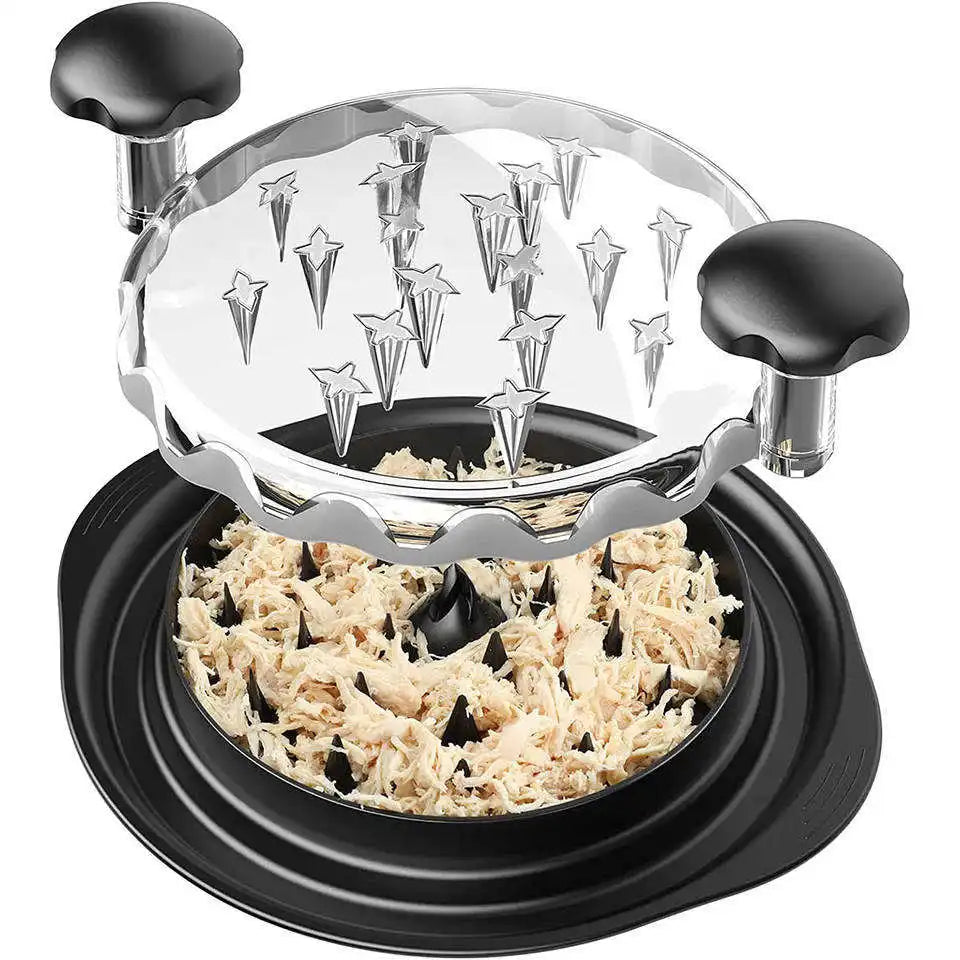 2024 Popular Portable Simple Chicken Shredder Shred Machine Chicken Shredder With Clear Lid  Meat Shredder Tool
