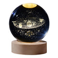 Wholesale 3D Laser Engraving Solar System Crystal Ball Glass Etached galaxy Ball Mold