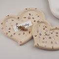 DM1111 Heart Shaped Trinket Epoxy Resin Molds Jewelry Storage Tray Silicone Mold for Gypsum Cement Plaster Art Craft Making