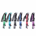 5-Section Aluminum Alloy Telescopic Trekking Poles Comfort Grip EVA Folding Walking Stick for Outdoor Adventures & Hiking MegaBDM