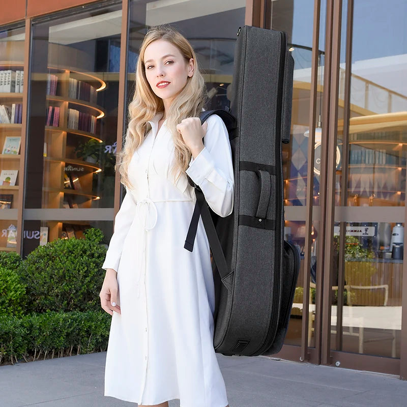 Jinchuan Manufacturer's Wholesale Electric Bass Guitar Gig Bag 25mm Thick Foam Adjustable Shoulder Instrument Soft Case