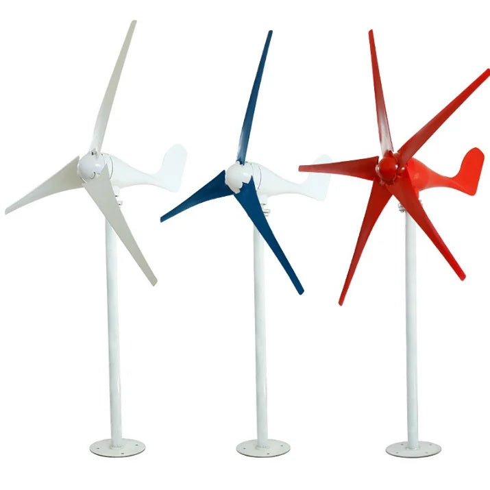Wind Turbine 500W 600W 800W 1000W 12V 24V Wind Generator 3/5 Blades Wind Power Turbine Generator With MPPT Controller Home Use