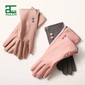 ALLCH  Women Fashion Suede Winter Touchscreen Warm Gloves