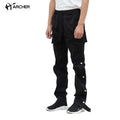 RTS Mens Cargo Pants Nylon Sweatpants Snap Button Pocket Trousers Pants Overalls Detail Relax Fit Jogger Zipper Cargo Pants