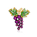 DRAL922 Fashion Enamel Grape Brooch Women Fruit Brooch Jewelry Wholesale