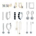Hot Sale Classic 6.5mm 1carat Moissanite Earring S925 Sterling Silver U Shaped Clip Earrings Moissanite Diamond Earrings
