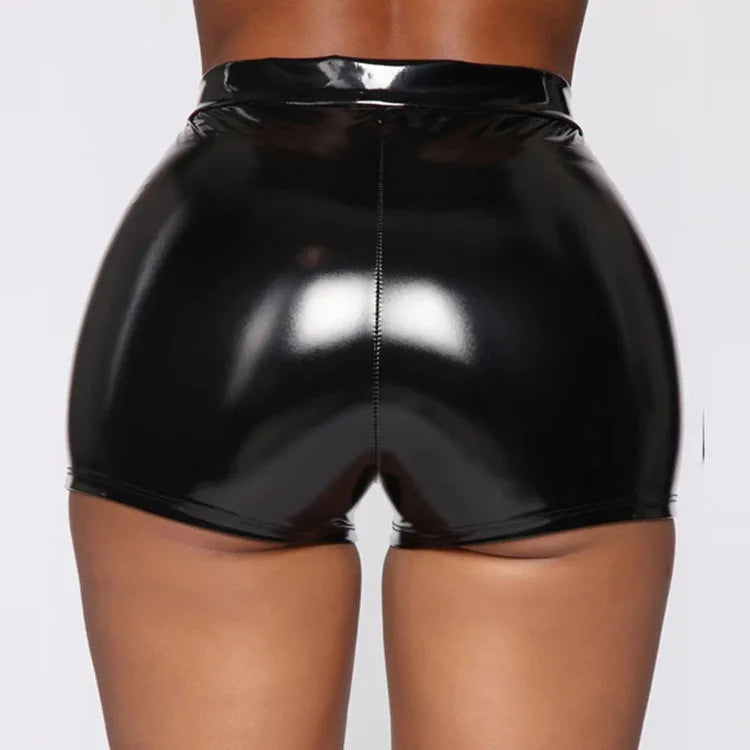 2022 Plus Size Lady Hot Shorts Solid Color Fashionable Sexy High Waist Hip Wrap Shorts for Women