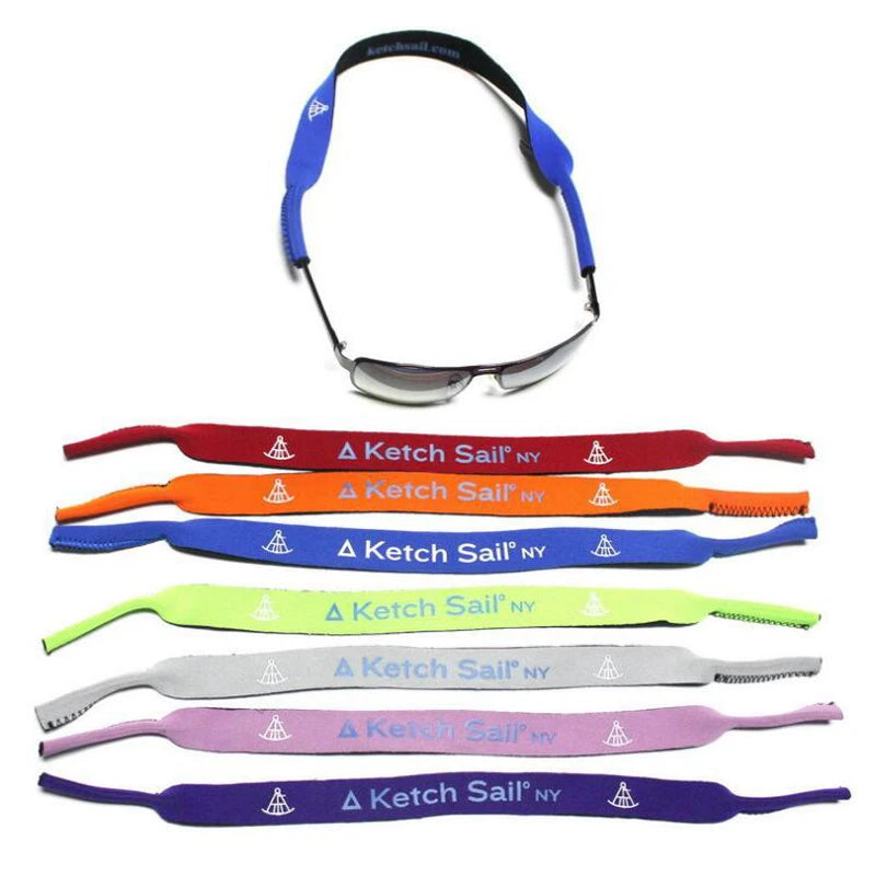 Sports Safety Retainer Adjustable Custom Neoprene Floating Eyeglass Glasses Sunglasses Strap