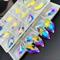 Blinginbox K9 Top Quality Glass Sew on Rhinestones Flatback Nevette Stone Crystal for Wedding Dress and Costume Decorations