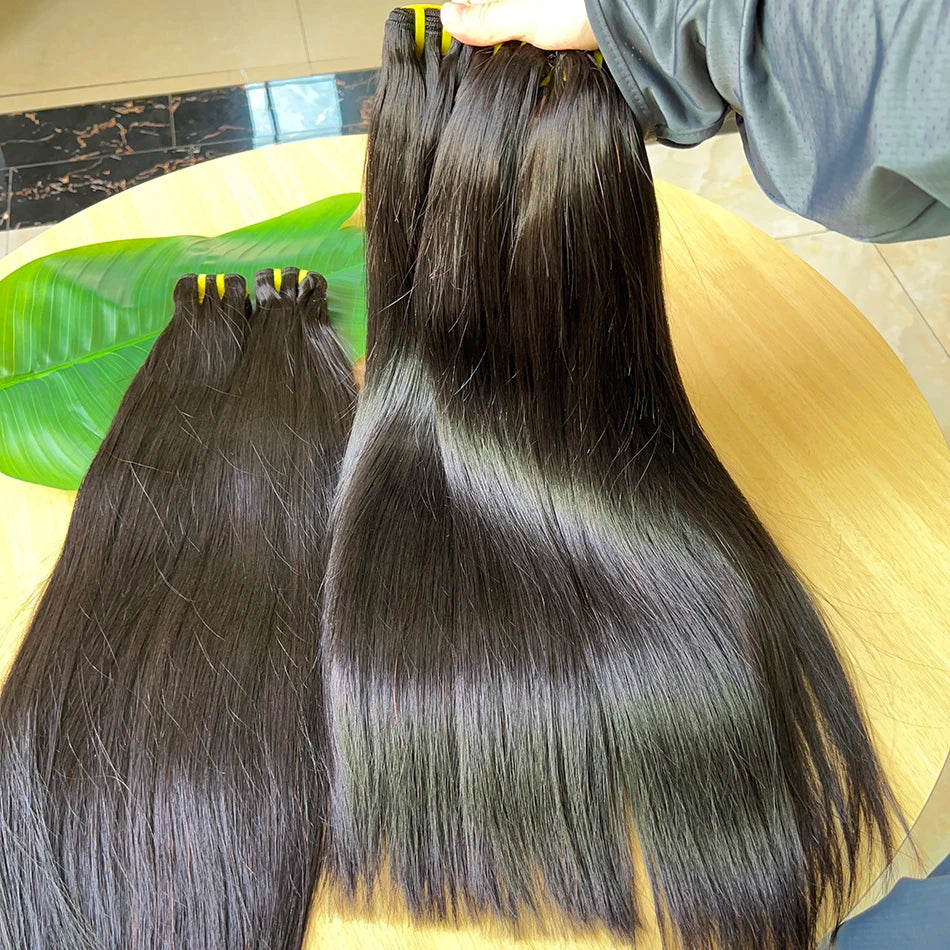12A Grade Vietnamese Hair Bundles 100% Virgin Cuticle Aligned Human Hair Bone Straight Bundles