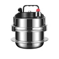 KENGQ Mini Pressure Cooker 304 Stainless Steel Outdoor Cookware Camping Pressure Cooker Non-Stick for Single Aparement