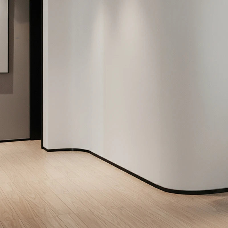 6CM Tall Modern Aluminum Alloy Snap-on Baseboard Skirting Board Water Resistant Durable Easy Installation for Bathroom Exterior