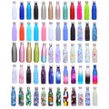 BPA-Free 500ml Stainless Steel Water Bottle Double Wall Insulated Lid Direct Drinking Cola Shape for Boiling Camping Outdoor