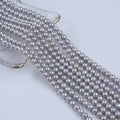Zhuji Natural 6-7mm Near Round Shape Freshwater Pearls Grey White Pink Black Loose for Jewelry Making