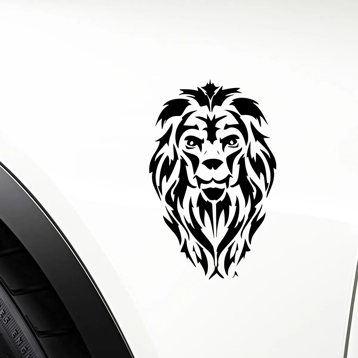 Tribal Tiger Lion Head Car Decal Truck Motorcycle Bumper Window Wall Sticker Gift Die Cut Decals Laptop Window Glass