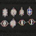 2 Loops  Virgin Mary Catholic Charm Connector for DIY Jewelry Making Jewelry Connector