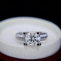 Canary Yellow Ring Gold Luxury Hot Sale 18k Solid Designer Wedding Cut Moissanite Diamond Engagement for Mens Lovers 1 Pcs GRA