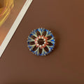 Jewelry New Metal Coloured Glaze Enameled Zinc Alloy Pearl Quality Fashion Elegant Flower Wreath Coat Brooches
