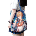 Canvas Tote Bag Custom Genshin Shopping Bag Genshin Anime Game Printed Women's Shoulder Bags