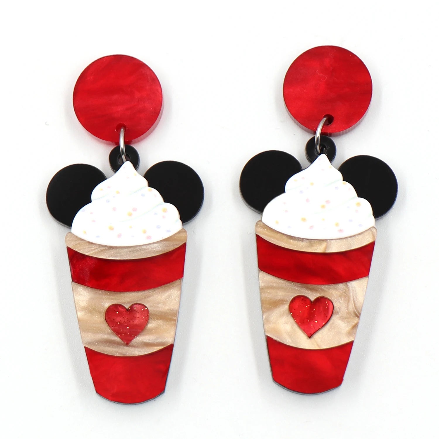 ERS387ER1843 1pair Top Fashion CN Drop Mouse Ice Cream Valentine's Day Cute Acrylic Earrings Jewelry for Women