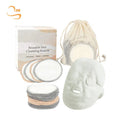 8cm Eco Friendly Reusable Bamboo Cotton Makeup Cleansing Pads Cotton Laundry Bag Soft Private Label Facial Wipes