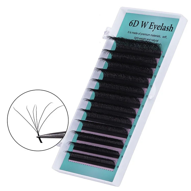 Volume Eyelash Extension Individual False Eyelashes  6d Clover Mix 8-15mm Professional Use Volume Lashes Private Label W Lash