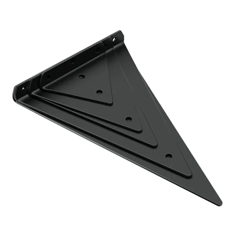 Single Structure Wooden Shelves for Home Use Invisible Wall Bracket With Triangular Design Made of Steel Iron Angle Materials