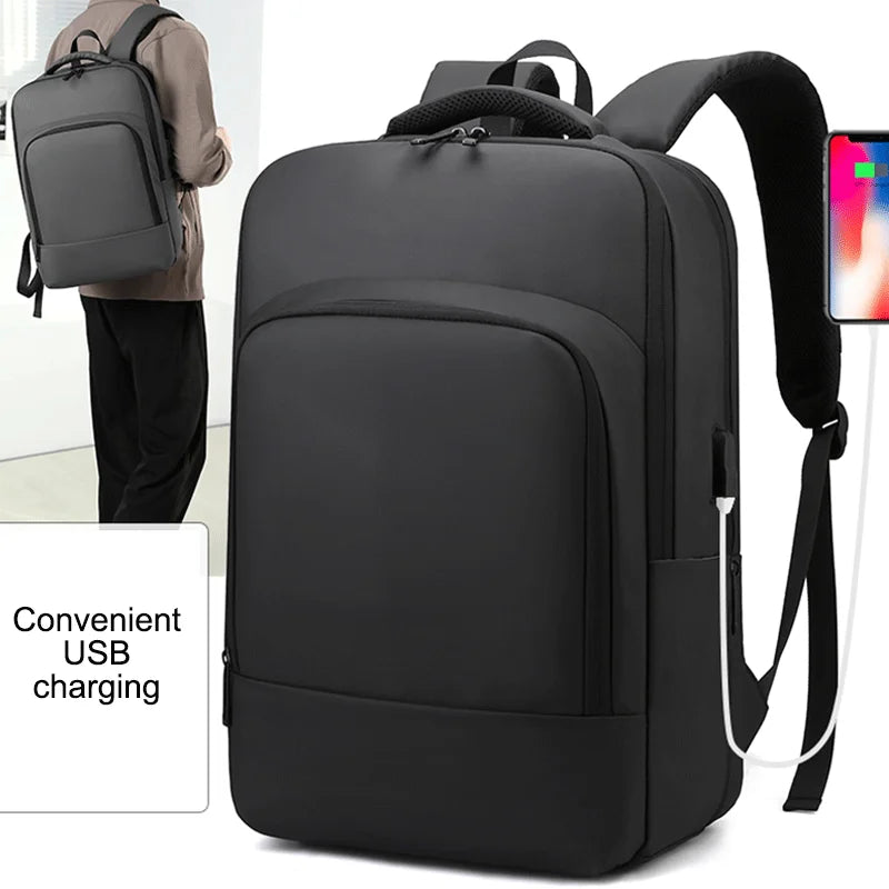 School Large Travel Waterproof Slim Durable Laptops Backpack Anti-theft College Backpack Usb Charging Port for College