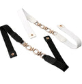 Casual Style Ladies Elastic Waist Belt Thin Alloy Buckle Waistband Simple Fashion Accessory