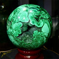Hot Sale Natural Crystal Large Spheres Healing Stone Sphere Big Malachite Sphere with Nice Druzy for Home Decoration