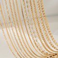 2025 Trendy Gold Plated Chain Necklace Waterproof Jewelry Stainless Steel Necklace for Women Girls