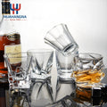 Classic 300ml 10oz Thick Bottom Old Fashioned Crystal Whiskey Glasses for Bourbon Rum Home Bar Transparent Glass