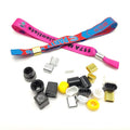 Custom Eco-Friendly Washable Promotional Wristbands with Embossed Logo Woven Fabric for Party Festival Events-Fashionable Design