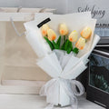 Valentine's Day Christmas Gift for Girlfriend Tulip Artificial Flower Bouquet Decoration Home Decoration Holiday Gift