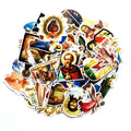 Wholesale 68Pcs Christian Savior Jesus Graffiti Sticker Waterproof Luggage Laptop Graffiti Stickers