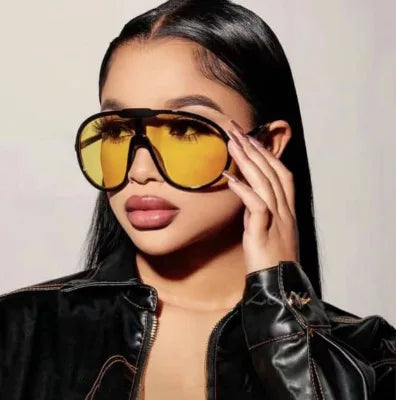 365 New Millennium Spicy Girls Fashion One Piece Sunglasses Future Technology Sense Unisex Sunglasses
