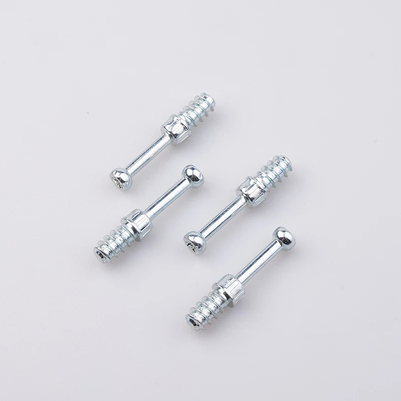 Furniture Connector Carbon Steel Zinc Plated ISO Certified Self Tapping Connecting Bolt Dowel Screw for Wood Cabinet
