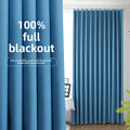 Modern Woven Composite Non-Transparent Full Blackout Curtain for Windows for Home Use
