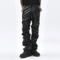 Men's Leather Pants Hip Hop Loose Casual Pu Pants