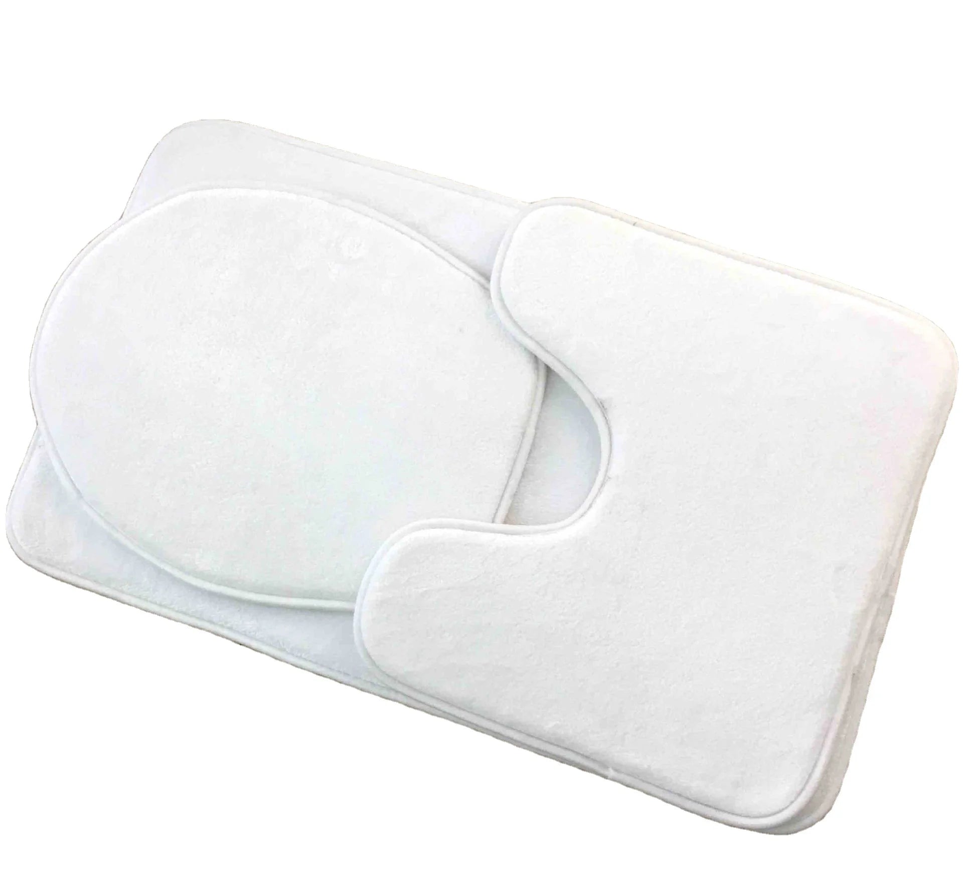 RubySub Plush 3Pcs Low Price Sublimation Blank Bathroom Rug Set Accessories