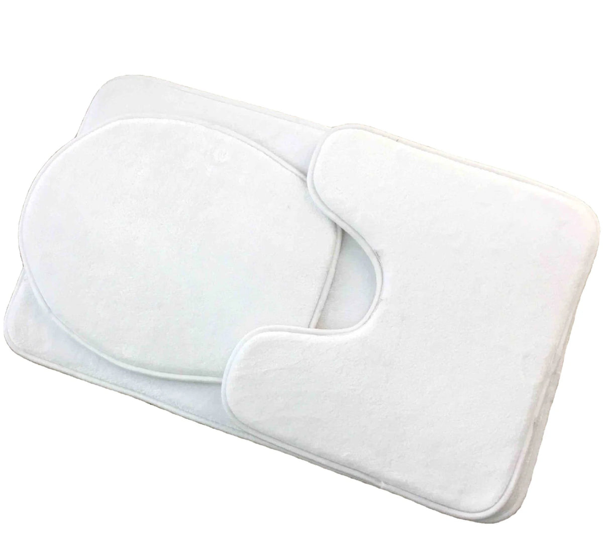 RubySub Plush 3Pcs Low Price Sublimation Blank Bathroom Rug Set Accessories MegaBDM