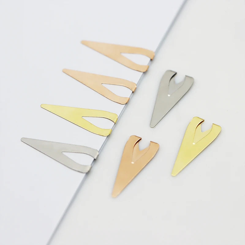 Verified Gold Supplier Metal Bookmark Clip Page Markers Book Dart Stainless Steel Index Page Marker Paper Clip Book Marks