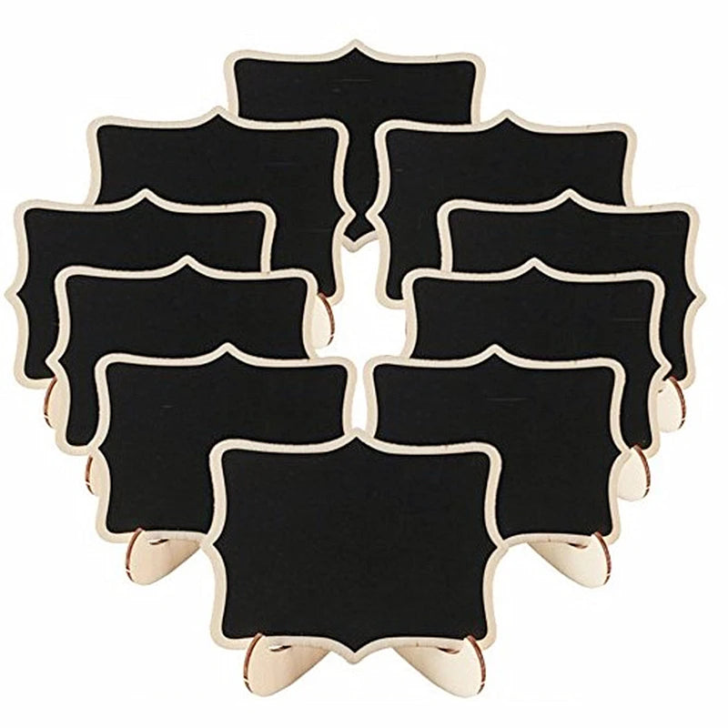 Lace Shape Wooden Mini Blackboard Decoration for Wedding Message Board for Birthday Party Cute Wood Crafts