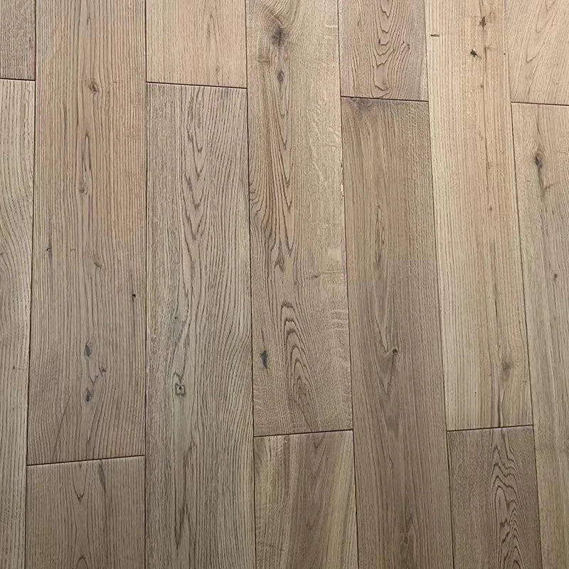 190mm Wide Plank Multilayer Engineered Wood Flooring White Oak Natural Veneer Modern Design for Interior Bedroom Living Room